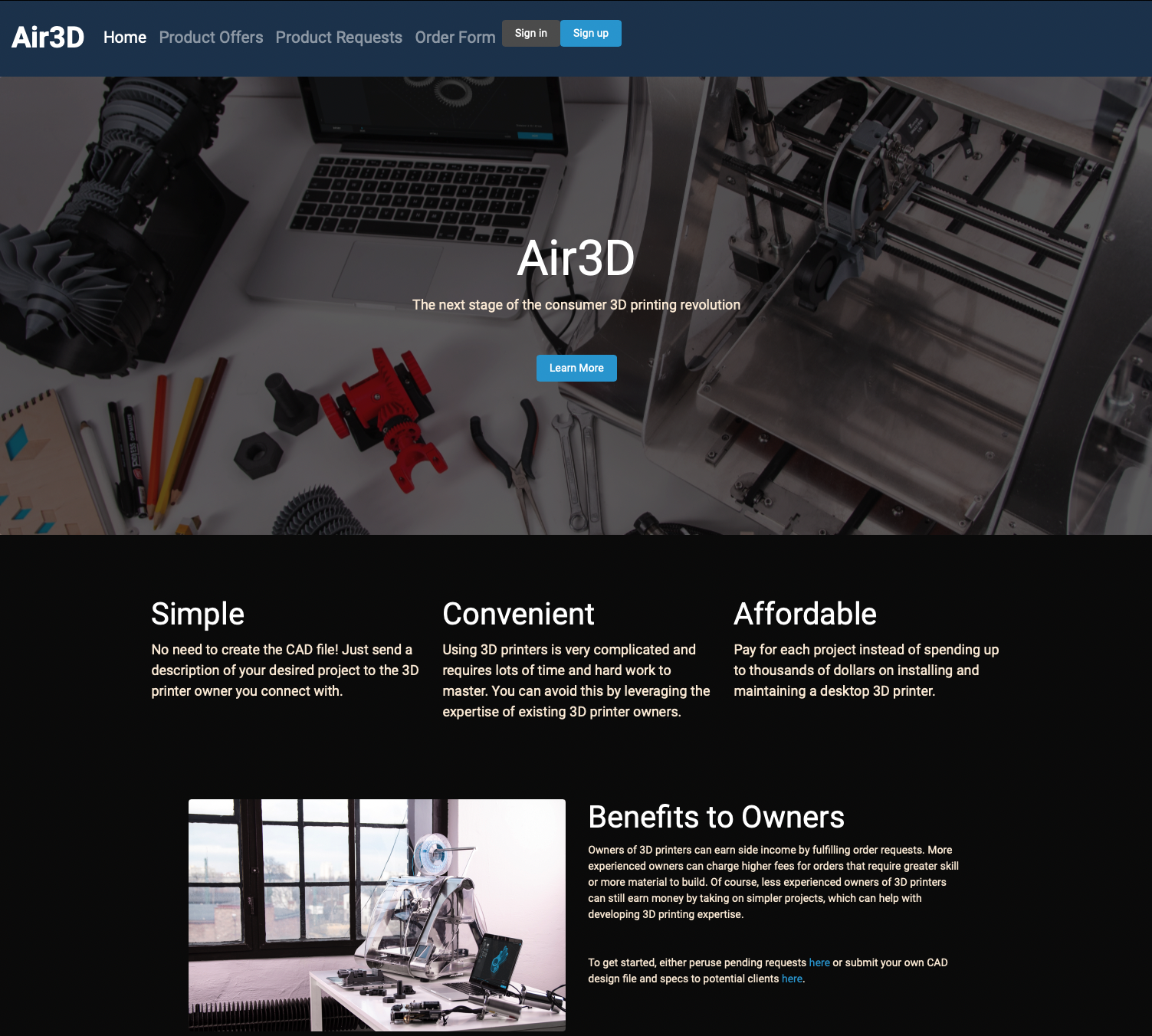 Air3D Home Page